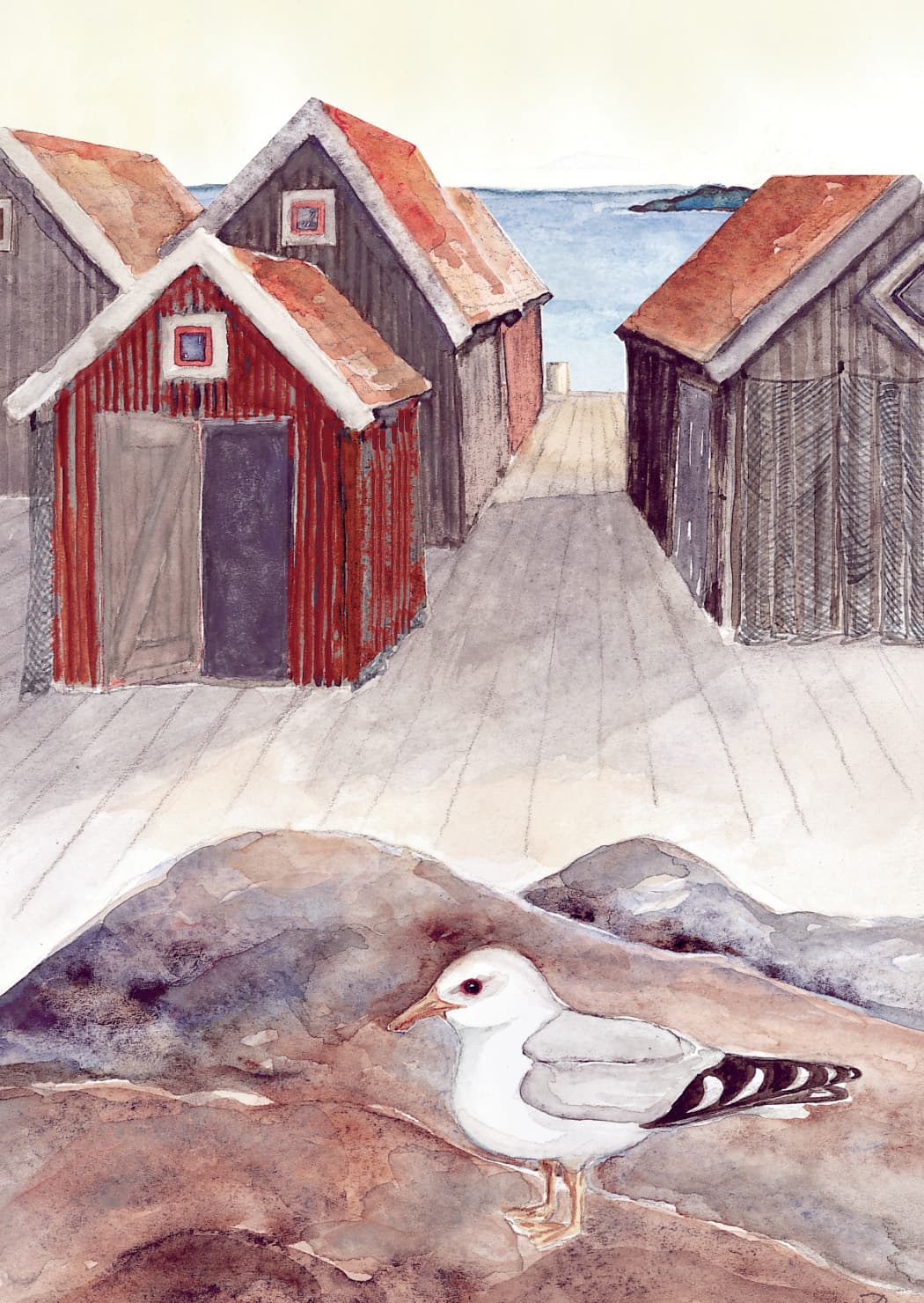 Vid havet, framsida