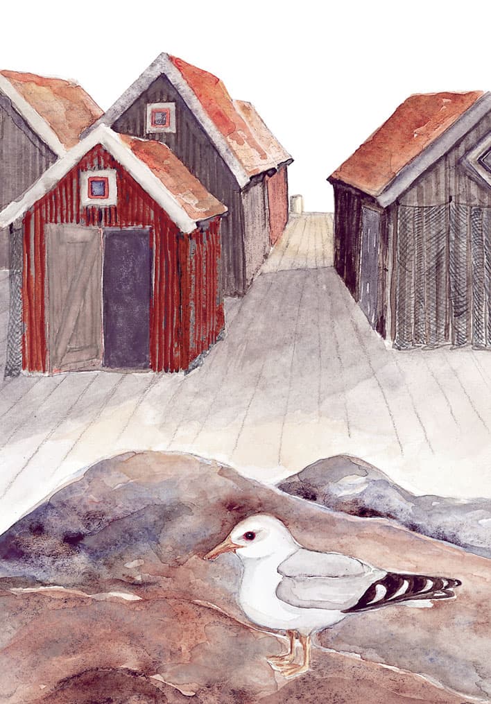 Vid havet, framsida