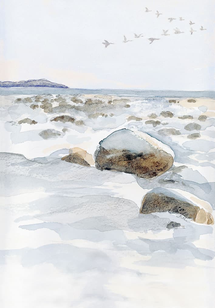 Vinterstrand, framsida