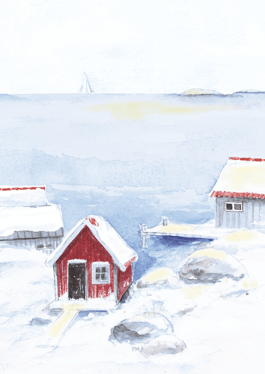 Vintersegling, framsida