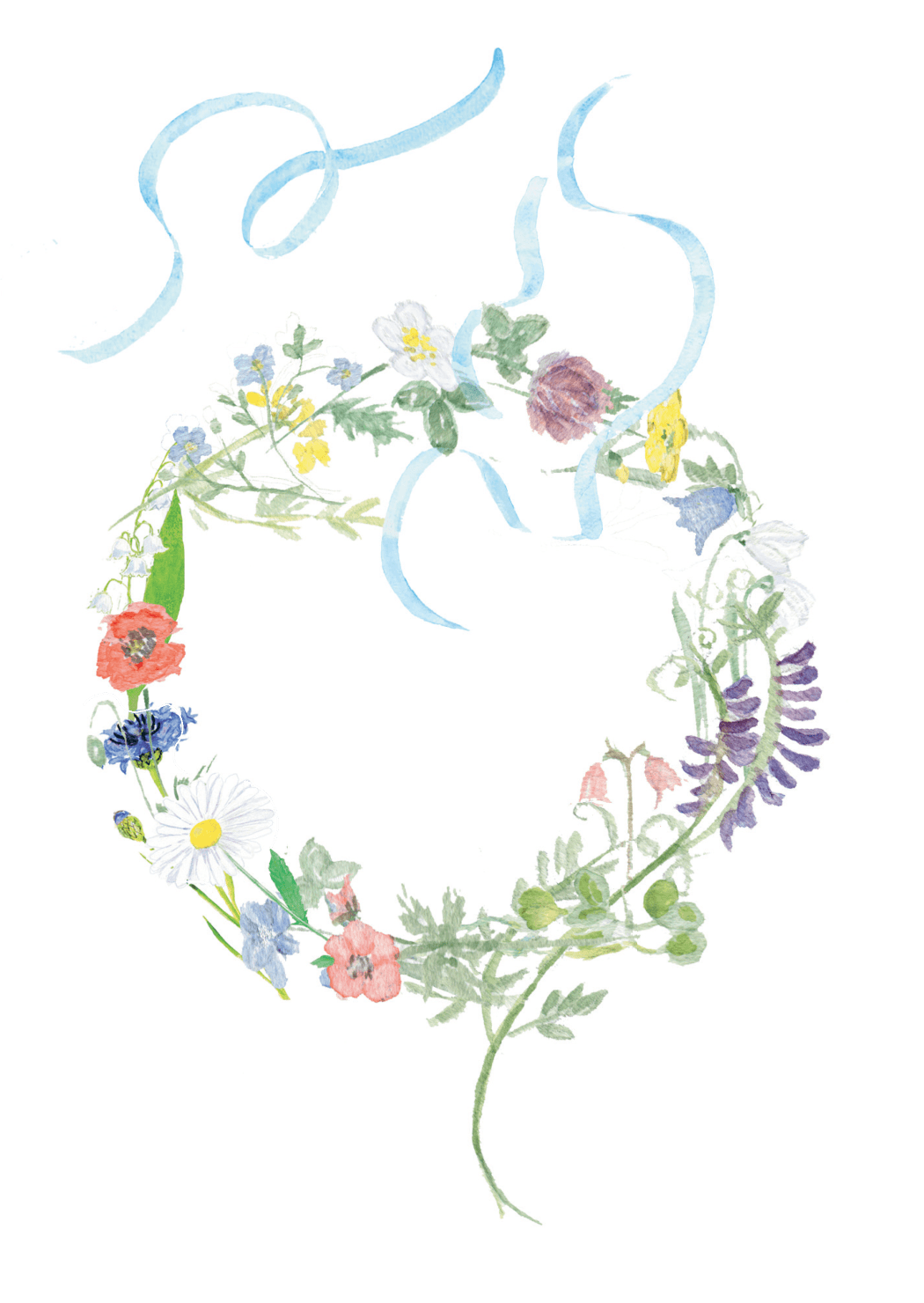Blomsterkrans, framsida