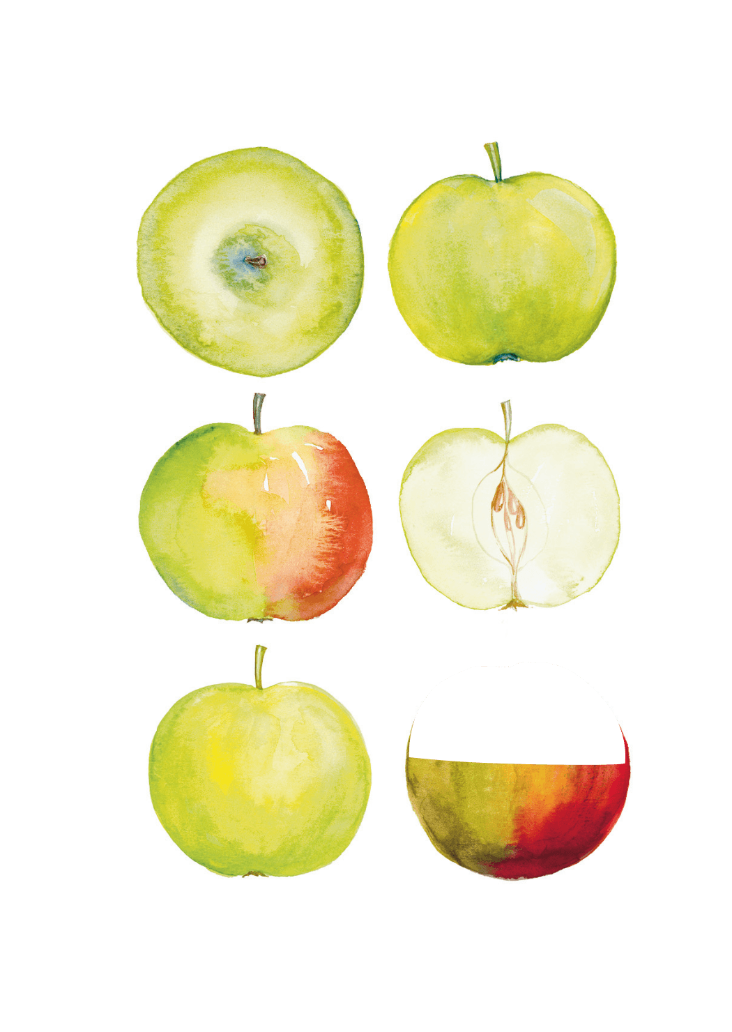 Äpplen, framsida