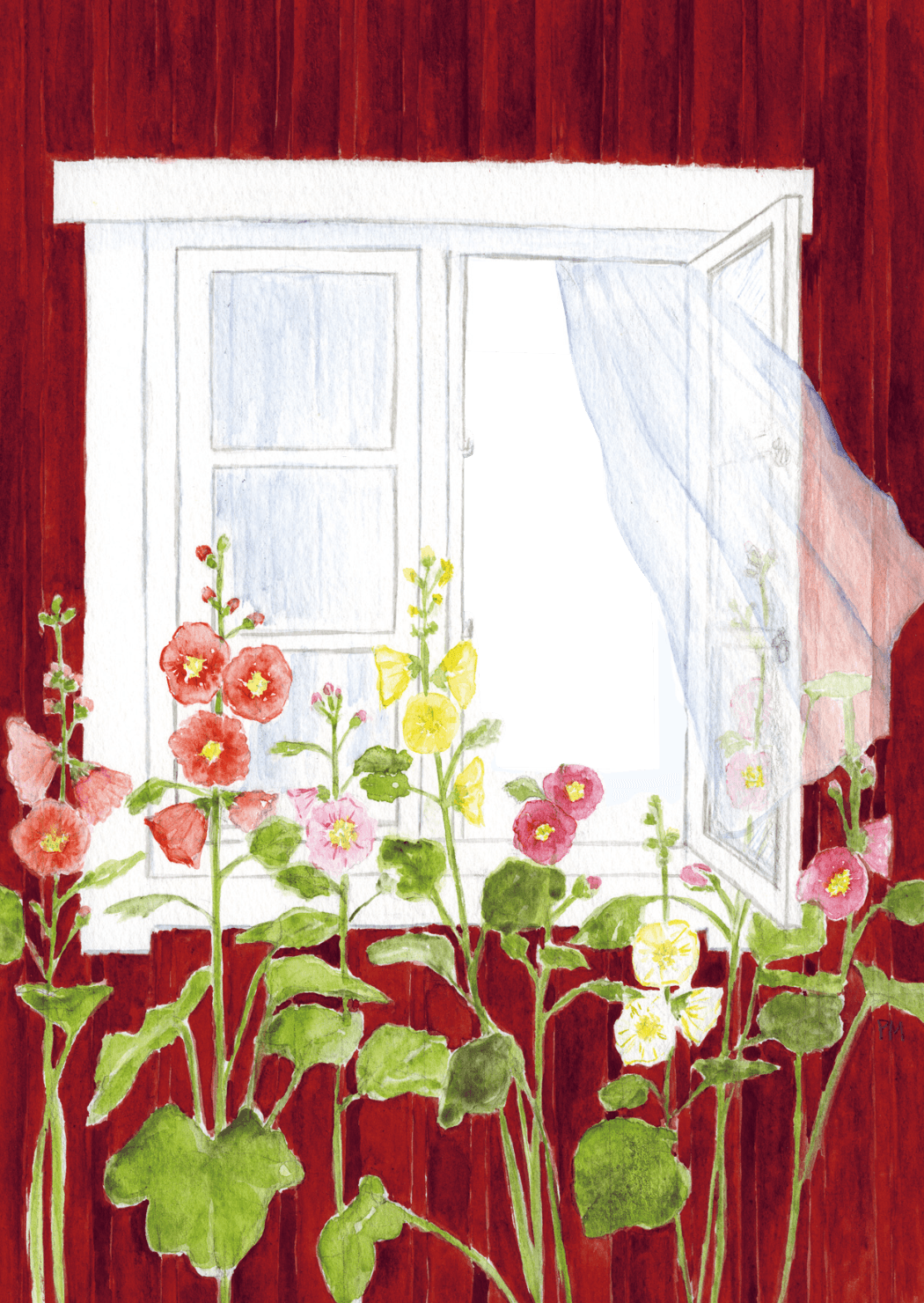Stockrosor, framsida