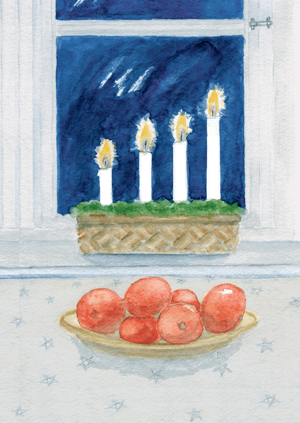 Adventsljus, framsida